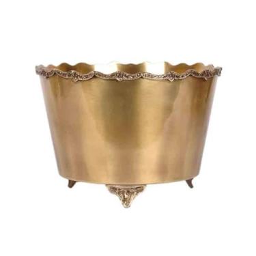 Imagem de balde de vinho Balde de gelo grande vintage, balde cobre, ornamento decorativo, champanhe Refrigerador de cerveja