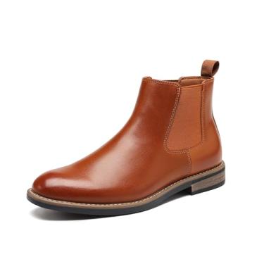 Imagem de DECARSDZ Chelsea Bota masculina casual clássica confortável de camurça Chukka cano curto, Marrom-1029, 38