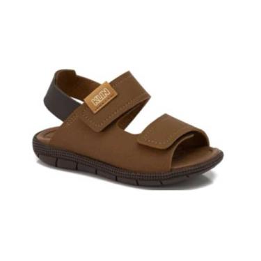 Imagem de Sandália Infantil Menino Klin Tic Tac Casual Marrom 21