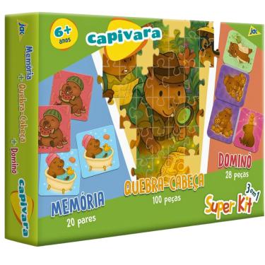 Imagem de Jogo de Tabuleiro Super Kit Diversos Jogos Capivara Toyster