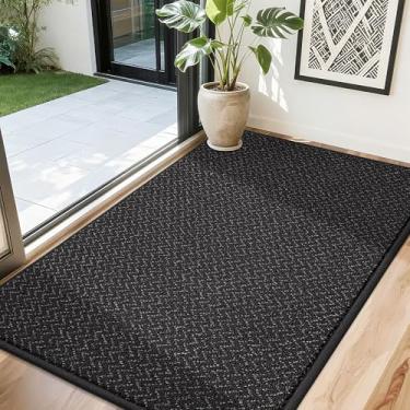 Imagem de COSY HOMEER - Tapete de porta 81 cm x 122 cm antiderrapante absorvente tapetes de entrada capachos de sujeira tapetes de entrada laváveis tapete de entrada baixa para porta traseira e tapetes de