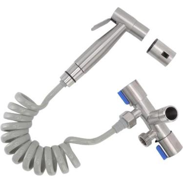 Imagem de Ducha Higiênica Duas Saídas De 1/2 Mm Aço Inox Com Registro - Sweet Ho