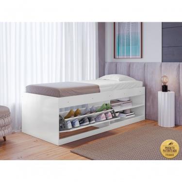 Imagem de Cama Solt. Sapateira Nicho Organização Vanessa Framar Branca