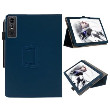 Imagem de Capa para tablet gamer RedMAGIC Nova de 10,9 polegadas, ângulos de visualização múltipla, capa fina e leve para tablet gamer ZTE Nubia RedMAGIC Nova com alça de mão e suporte de lápis, azul marinho