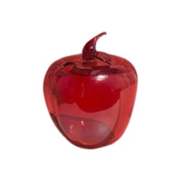 Imagem de IEUDNS Vaso de flores, difusor de vidro vazio, decoração de garrafa, vaso decorativo de frutas, hidropônico para plantas, flores secas, inauguração de casa, Maçã 10x12cm