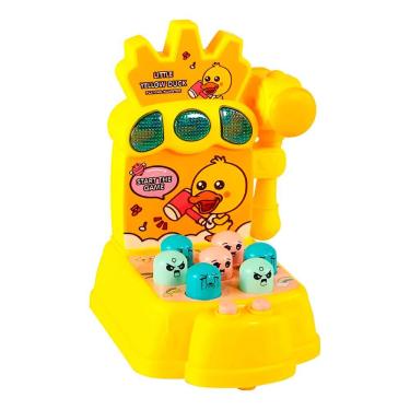 Imagem de Brinquedo Infantil Bate e Pega Martelo Jogo Infantil Amarelo