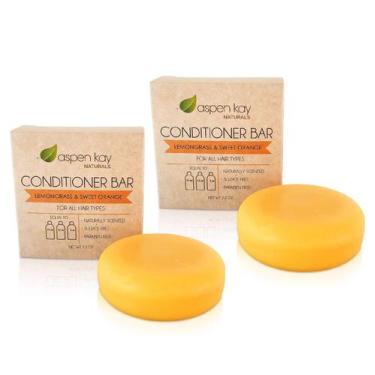 Imagem de Barra de condicionador Aspen Kay Naturals Solid Lemongrass & Orange