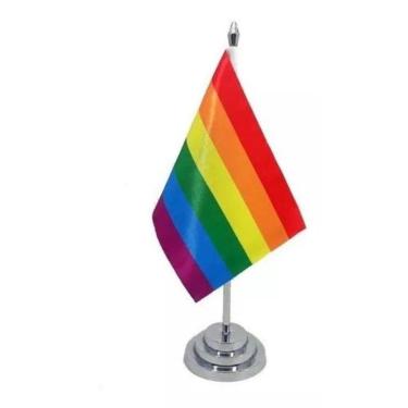 Imagem de Bandeira de Mesa 29 cm - LGBT - Orgulho Gay - GLS