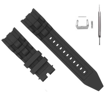 Imagem de CYKLDS Pulseira de silicone para Invicta Pro Diver 6977 6978 6981 6983 6984 6986 6991-26 mm pulseira de borracha preta compatível com relógio Invicta, Preto