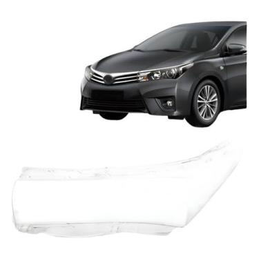 Imagem de Lente De Farol Dianteiro Compatível Com Corola 2014 2015 2016 2017 Lado Esquerdo Substituição Perfeita Para Reposição Automotiva Proteção Contra Poeira Umidade E Facilita Iluminação Segura