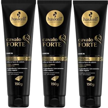 Imagem de Kit 3 Leave in Haskell Creme De Pentear Cavalo Forte 150g
