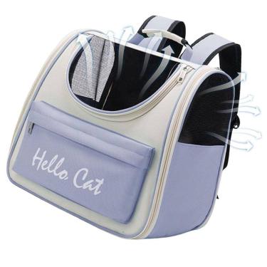Imagem de Mochila Bolsa Transporte Gato Cachorro Pet Animais Estimaçao Domesticos Bolso Ventilado