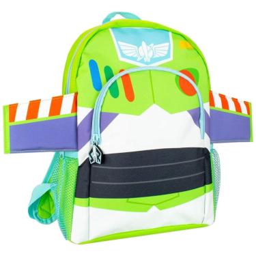 Imagem de Mochila Escolar Infantil 33cm Disney Toy Story Buzz Lightyear, Verde