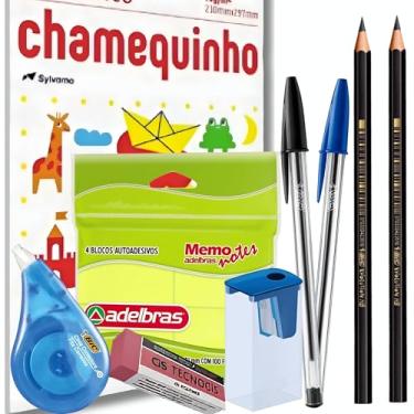 Imagem de BIC Kit Material Escolar Completo Volta às Aulas Canetas BIC Lápis Borracha Apontador CIS Bloco Tipo Post it Escrita Suave Durabilidade Melhor Economia