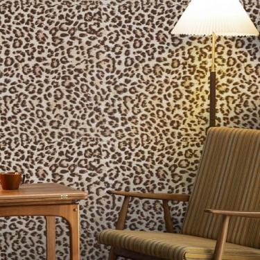 Imagem de Abyssaly Papel de parede com estampa de leopardo 39,9 cm x 299,7 cm