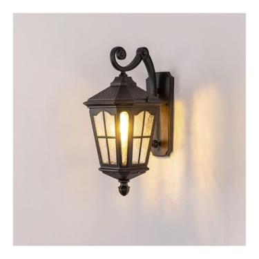 Imagem de Paredes, arandela de parede de vidro retrô, parede de alumínio ao ar livre para terraço pátio varanda cerca (50 cm/19,69 pol)/cor/50 cm/19,69 pol