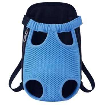 Imagem de Mochila Canguru Pet para Transporte Bolsa para Gato Ou Cachorro Alça Ajustável Para Compras No Supermercado Ou Passeios No Parque Bolsa Pet Leve E Resistente (Azul,PP)