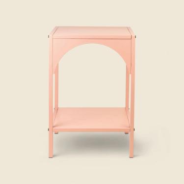 Imagem de Mesa Lateral Arcos Metal Rosa - A\CASA