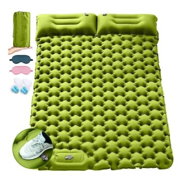 Imagem de 3X Colchão Inflável Casal Dobrável Acampamento 196Cm125Cm