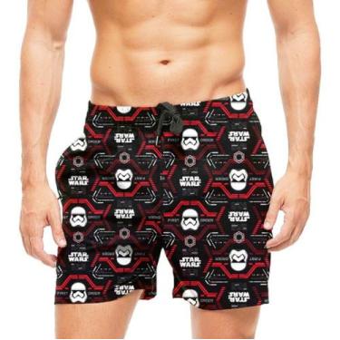 Imagem de Short Praia Shorts Banho Star Wars Stormtrooper 828 - smoke, Preto, GG