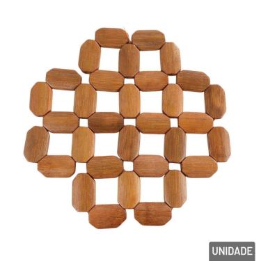 Imagem de Descanso de Panela 15x15cm Bambu Formatos - Tudo em Caixa