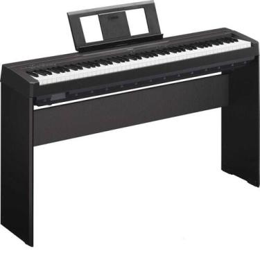 Imagem de Piano Digital Yamaha P45 Preto com Fonte P-45 P45B P-45B l85