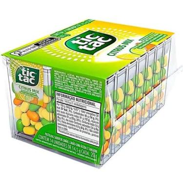 Imagem de Tic tac citrus 16,4gr (embalagem c/ 14 un) - FERRERO