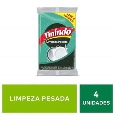Imagem de Esponja Tinindo Limpeza Pesada 4 Unidades - 3M