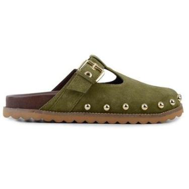 Imagem de Mule Feminino Cecconello Camurça Verde Oliva - 2734001-Feminino