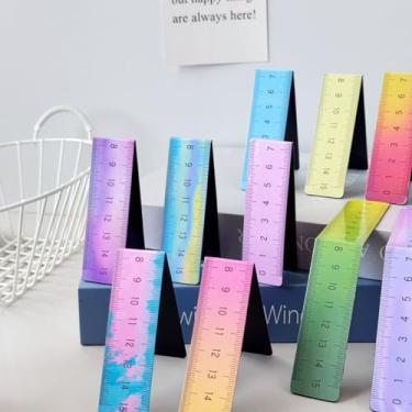 Imagem de Conjunto de 5 marcadores de régua magnética Marcadores magnéticos de página, presente perfeito para amantes de livros, professores, ímãs fortes de encaixe, mantêm páginas em livros, diários, escola