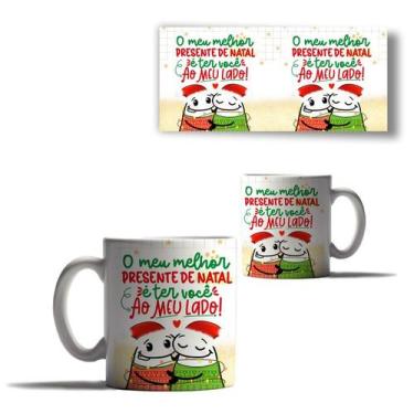 Imagem de Caneca Porcelana Natal Flork Papai Noel Mensagem Amor Humor - Enjoy Sh