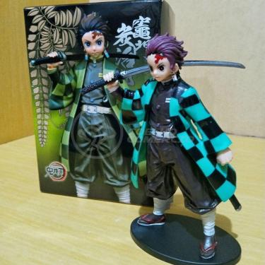 Imagem de Action Figure Boneco Tanjiro Kamado Demon Slayer 14cm