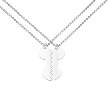 Imagem de CYTING Conjunto de colar com pingente engraçado, presentes temáticos de amizade, joias impertinentes, presentes de mordaça para adultos para melhores amigos, Large, Aço inoxidável, Sem Pedra Preciosa