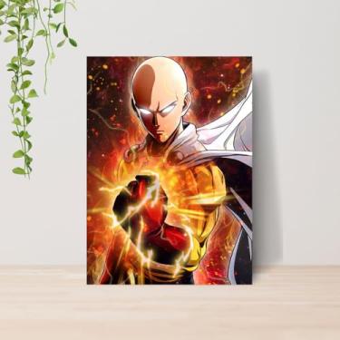 Imagem de Genérico, Quadro One Punch Saitama Anime A4 | Placa MDF 15
