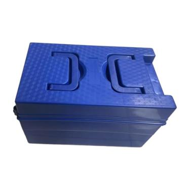Imagem de IEUDNS Caixa de bateria para bicicleta elétrica 48V 20A universal à prova de quebra versátil com alça dobrável estojo de transporte para triciclos acessório, Azul