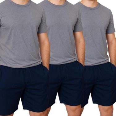 Imagem de Kit 3 Short Masculino Bermuda Tamanho Grande Plus Size - Repelique, 3 