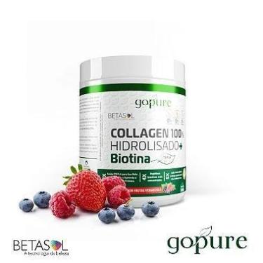 Imagem de Colágeno Hidrolisado 100% com Biotina e Vitaminas - 300g - Sabor Fruta