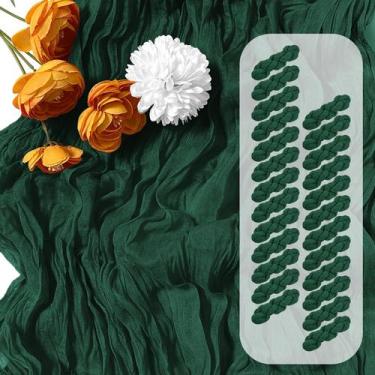 Imagem de Corredor de mesa Fanteke, verde esmeralda, 43x274cm, 25 unidades