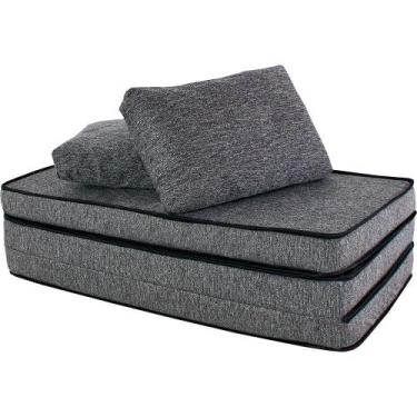 Imagem de Puff Colchonete Dobrável / Sofá 3 em 1 + Travesseiro Casal BF Colchões