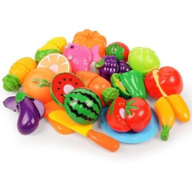 Imagem de Brinquedo Comidinhas KIT COZINHA Frutas e Verdurs MASTERCHEFF c/ tiras