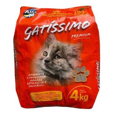 Imagem de Areia Gato Gatissimo Perfumada Premium Pacote 4 Kg - AlfaPet