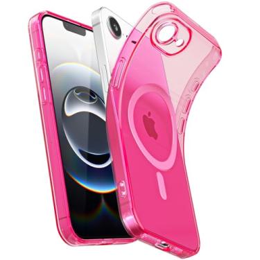 Imagem de Svanove Capa transparente macia para iPhone 16e fina magnética, compatível com Magsafe Minimalista Ultra Fina Transparente Silicone SafeCase, Não Amarelecimento Borracha TPU Bumper Mag Safe Cover