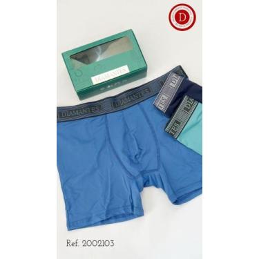 Imagem de Kit 3 cuecas boxer adulto Diamantes Lingerie TAM P