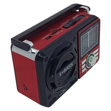 Imagem de Rádio Retrô Grasep Portátil Analógico Am/ Fm Bluetooth Usb