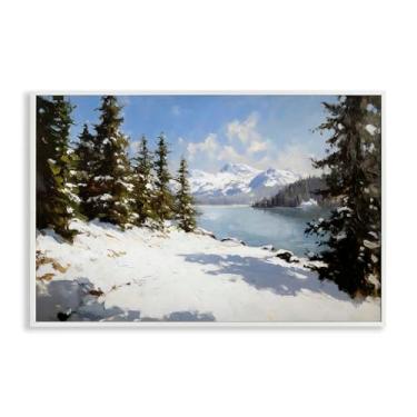 Imagem de Stupell Industries Way Up North Landscape Gray Framed Giclee Art, design by Petal Prints Design, 20 x 30