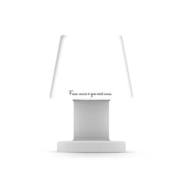 Imagem de Luminária Pequena Faça Mais o que Você Ama – Iluminação que Motiva