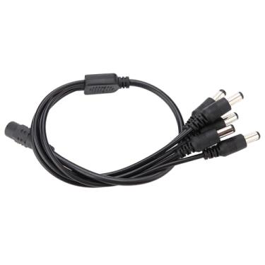 Imagem de Extensão do Adaptador do Divisor do Cabo de Alimentação para Câmera Cctv 5.5x2.1mm Fêmea para Macho Plug Porto Perfeito para Alimentar Múltiplas Câmeras Segurança Em Casa