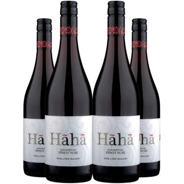 Imagem de Vinho Tinto Hãhã Pinot Noir Marlborough 750ml Kit 4 Garrafas