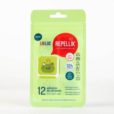 Imagem de Cartela Com 12 Adesivos Repelente Likluc Repellik Repelente em adesivo
