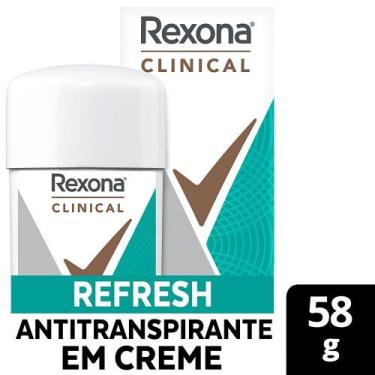 Imagem de Desodorante Antitranspirante Rexona Clinical Creme Invisível Refresh 5